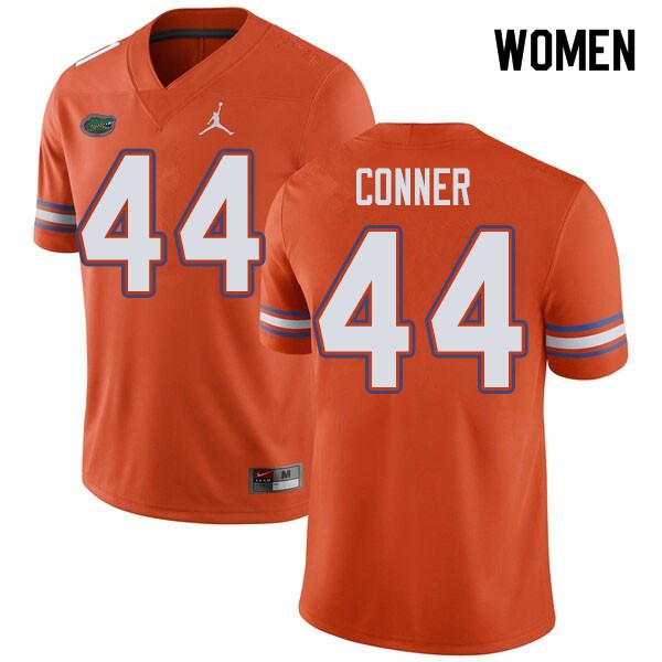 Jordan Brand Women #44 Garrett Conner Florida Gators College Football Jerseys Orange